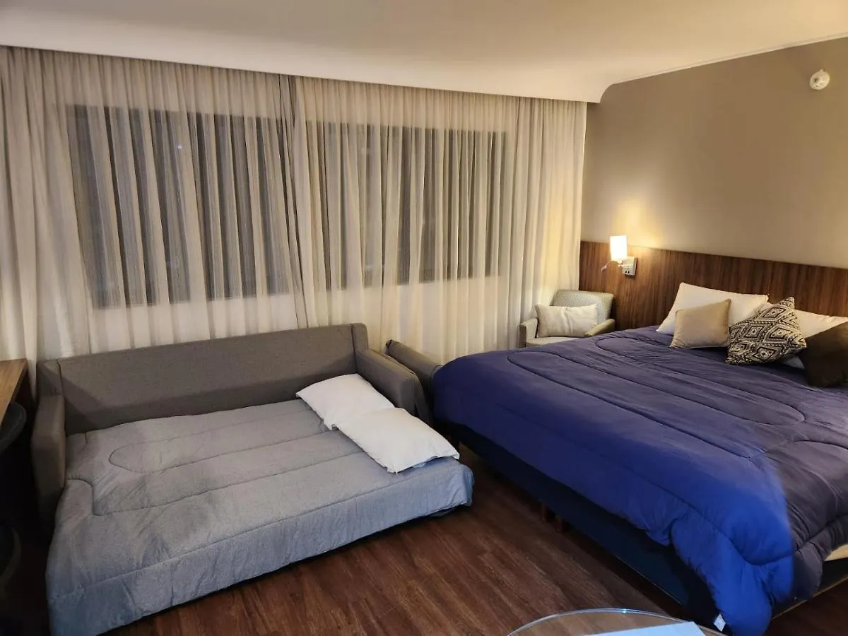 Suite 5 Estrelas Hotel Av Ibirapuera 2534 Piscina 圣保罗 公寓