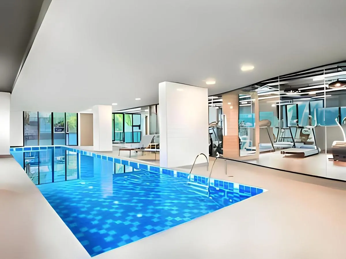 公寓 Suite 5 Estrelas Hotel Av Ibirapuera 2534 Piscina 圣保罗 巴西